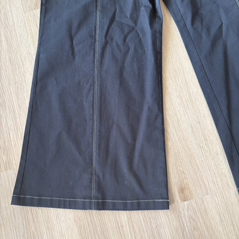 La Ligne Caro Pant Black wide leg cotton Size 10 - Picture 3 of 9